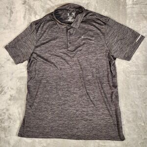 Xersion Polo Shirt Mens 3XLT Black Heather Excellent EverAir Short Sleeve Active